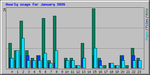 Hourly usage for January 2026