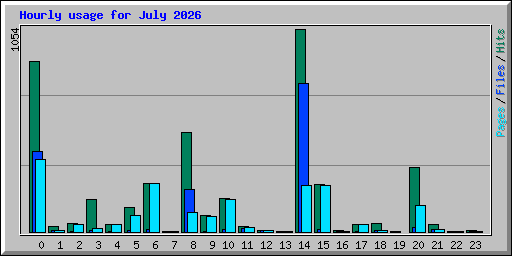 Hourly usage for July 2026